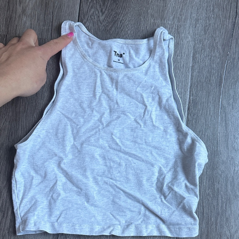 TNA Light Gray Women's Crop Top